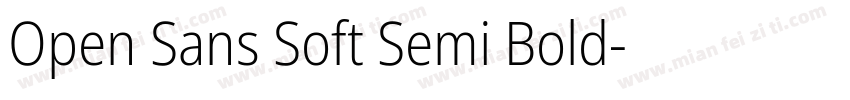 Open Sans Soft Semi Bold字体转换